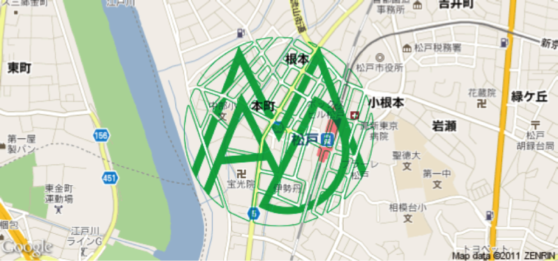 千葉県・松戸駅前のモデルケース「MAD City」のロゴ